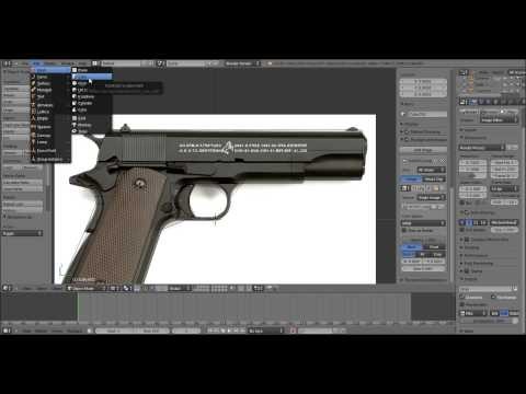 [JG] Blender | Speed Modelling - Colt 1911