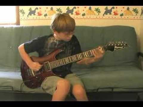 11 year old Blues Guitar Jam