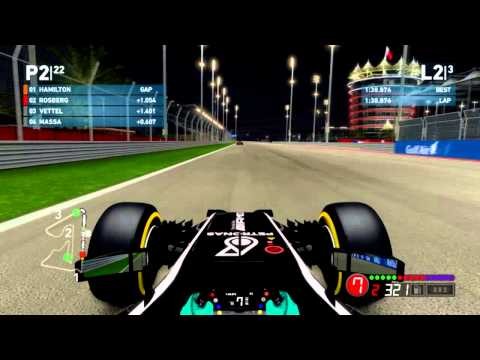 F1 2014 Grand Prix Mode l Bahrain 3Laps l Nico Rosberg