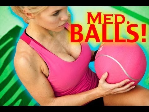 Hot Pink Medicine Ball Workout