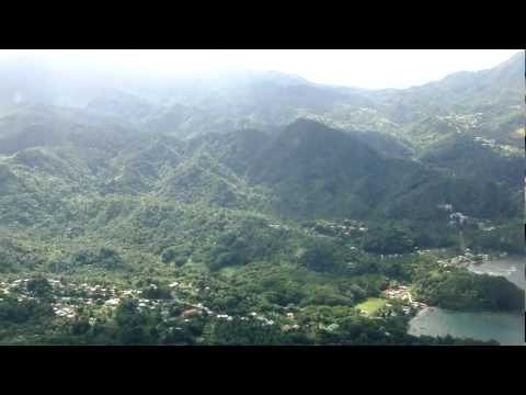 Landing in Melville Hall Dominica with American Eagle ATR - 11.Jan 2012.AVI