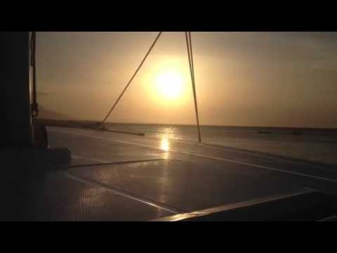 Sailing and sunset in Dominican Republic 2014