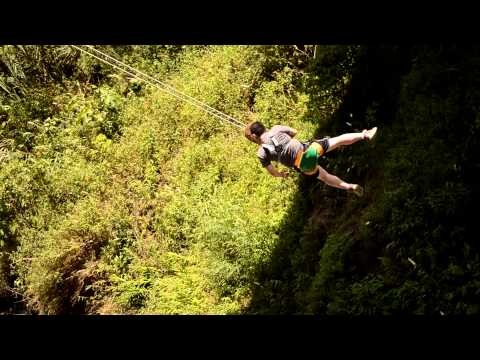 Mi Primer Salto Bungee en Puyo Ecuador!