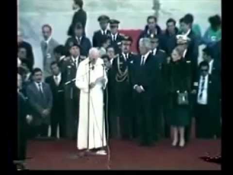 Llegada Juan Pablo II al Ecuador