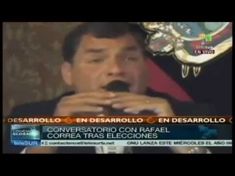 RUEDA DE PRENSA CON MEDIOS INTERNACIONALES DEL RE-ELECTO PRESIDENTE DEL ECU