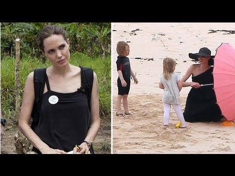 Angelina Jolie Does Humanitarian Work in Ecuador and Beach Day with Jolie-P