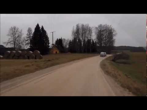 Driveing Fast on Gravel in South-Estonia