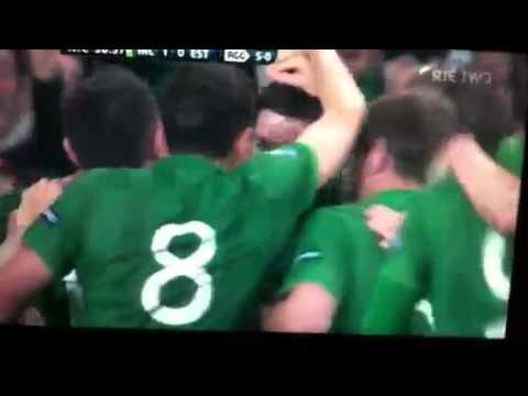 Stephen Ward 1st Goal Ireland vs Estonia