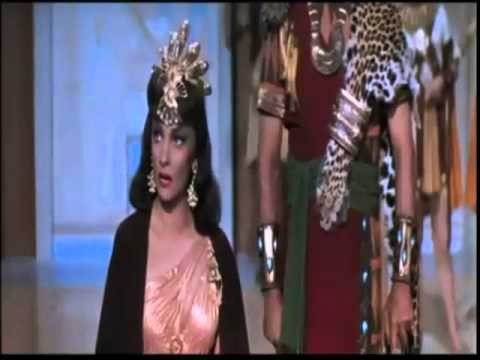 Gina Lollobrigida as Queen of Sheba meets the Pharaoh
