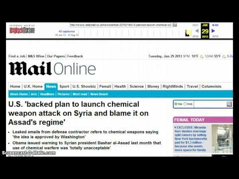 Busted!   U.S. Backs False Flag Chemical Attack in Syria!
