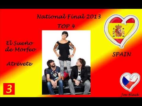 ESC 2013 - SPAIN (NATIONAL FINAL 2013) - MY TOP 4