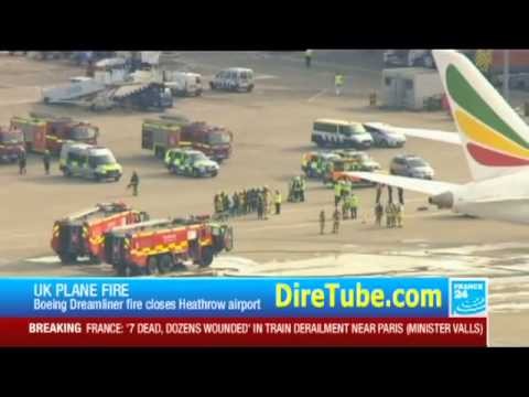 Fire on Ethiopian Airlines Boeing787