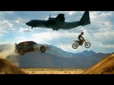 Ken Block airfield rallying - Top Gear - BBC