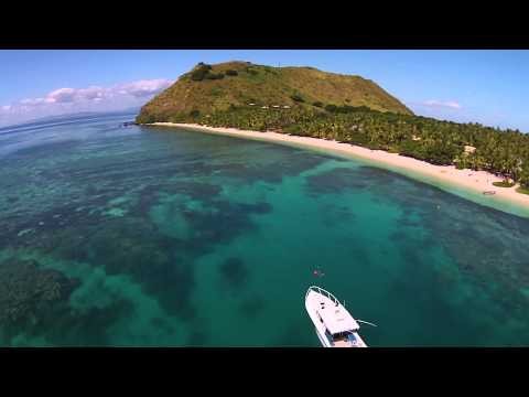 Vomo Island Resort from the air