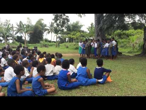 Fiji Kids singing for Drug Awareness Day