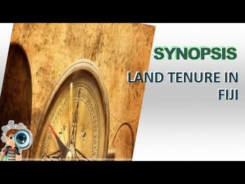 Synopsis | Land Tenure In Fiji By Lorimer Fison