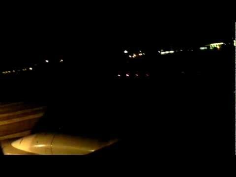 GUM HD Continental Airlines 737-700 Take-Off at Night Guam Micronesia Boein