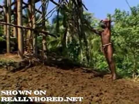 Tribe Men Jump 80 Feet Into the Ground