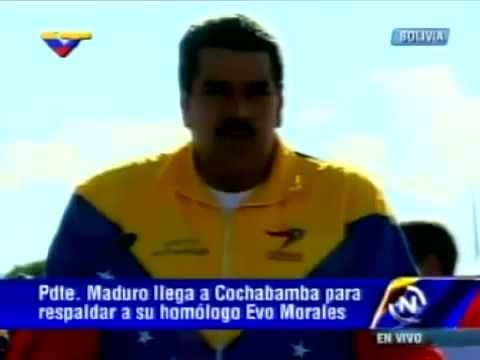 Presidentes NicolaÌs Maduro y Rafael Correa arriban a Cochabamba