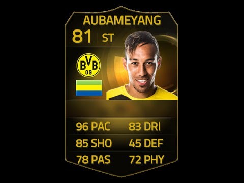 FIFA 15 SIF AUBAMEYANG 81 Player Review & In Game Stats Ultimate Team