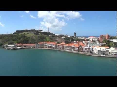 St-Georges, Grenada from top of Fore mast, Sorlandet (Feb 12th,2012)
