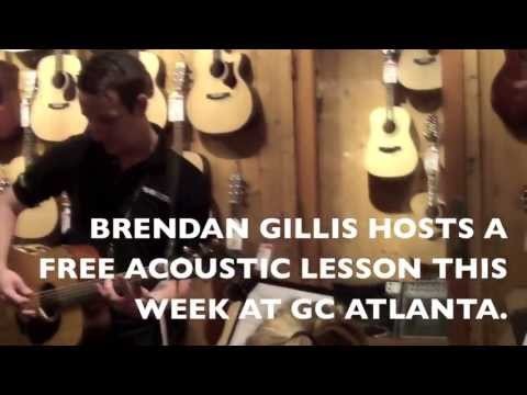 Guitar Center Atlanta -free guitar lessons!  Brendan Gillis hosting!