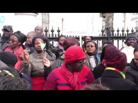 Ghanaian protest against fraudulent votes Ghana in London 2