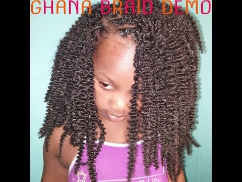 Ghana Braid Extension Leave Out|DEMO (NO Crochet)