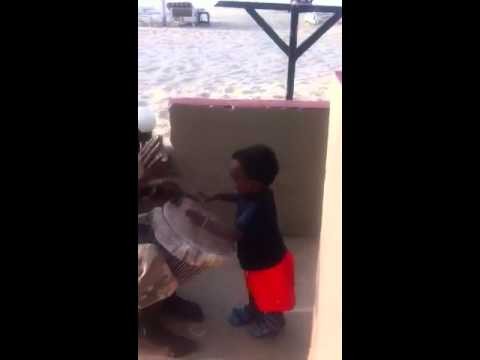 Epic Fail 1 Year Old Drummer in Africa