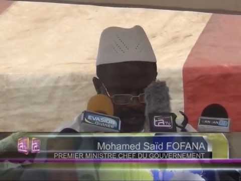 SATAREM - Pose de la premiÃ¨re pierre de l'UVE - Conakry - JT TA TV - 08-06