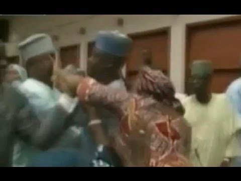 Nigerian politicians fight in Abuja