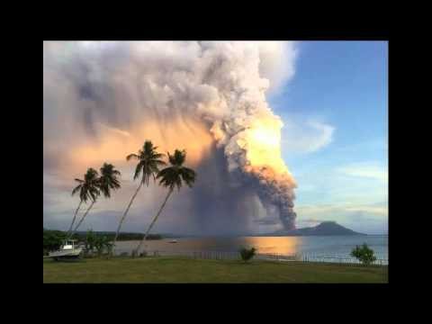 volcano in eastern Papua New Guinea has erupted