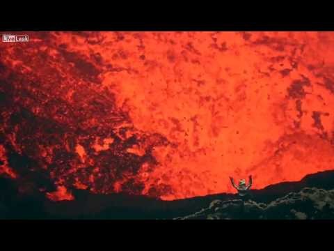 Crazy Bastard Goes into an Active Volcano