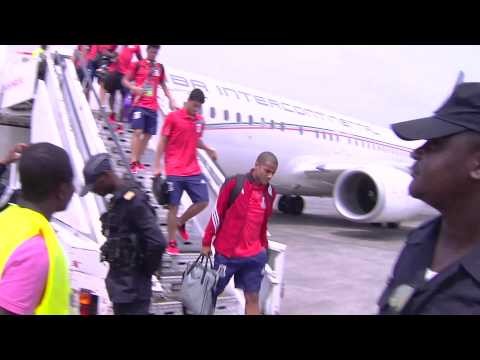 Arrival of Equatorial Guinea in Malabo - Orange Africa Cup of Nations