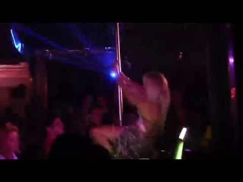 BEAUTIFUL GREEK GIRL ON THE POLE   PARADISO CLUB  23 august 2014  AT 2 AM  