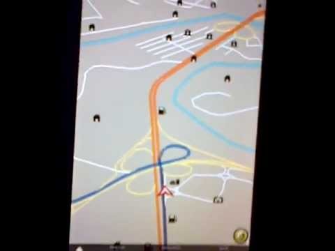 Honduras Tegucigalpa - Driving at Night with GPS app