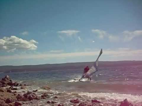 Surfing Crash at Sagitta Hotel Beach Croatia