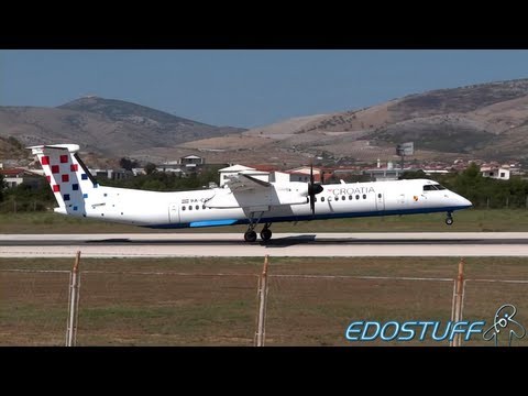 Croatia Airlines - DHC-8-402Q Dash 8 9A-CQE - Landing at SPU/LDSP Split air