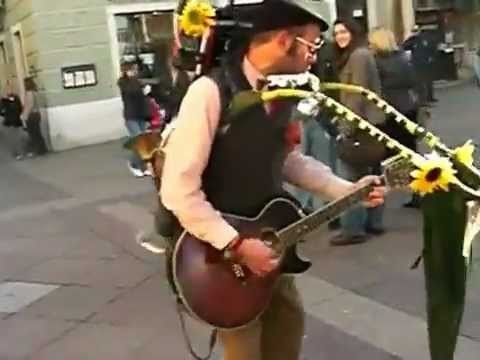 Amazing One Man Band Street Performer in Croatia Cigo Man Band
