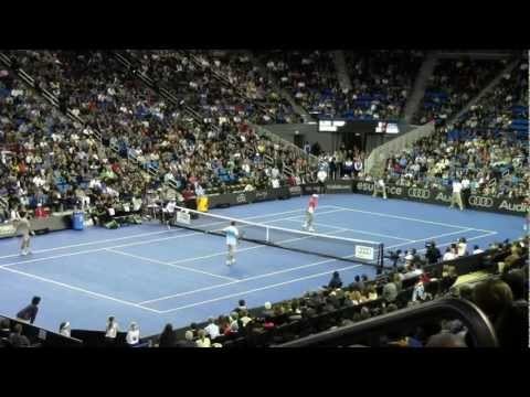 Djokovic/Sampras vs Bryan brothers(highlights)