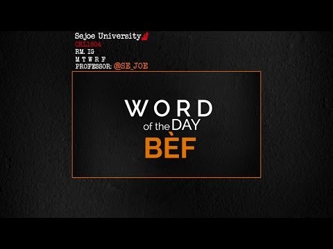 Word of the Day - BeÌ€f