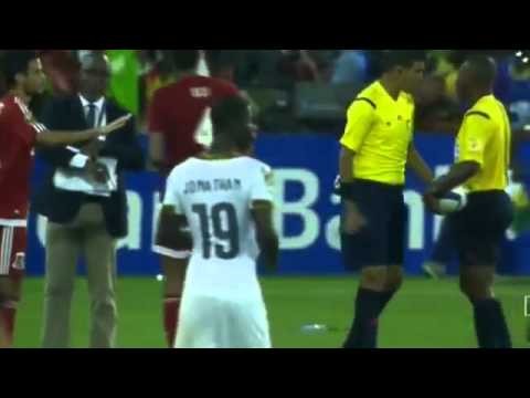 Fans interrupted match between Ghana vs Equatorial Guinea 2015