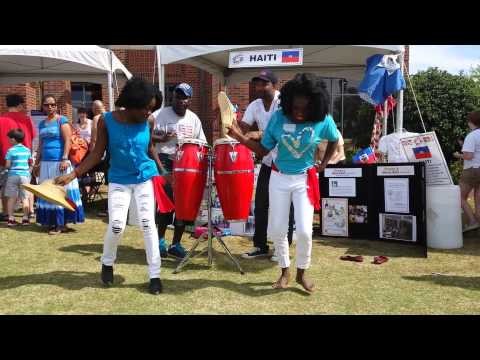 Impromptu Haitian folkloric dance at the Greer International Festival