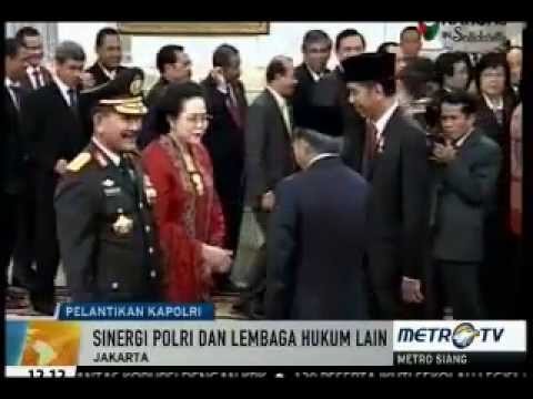 Presiden Jokowi lantik Komjen Badrodin Haiti menjadi Kapolri