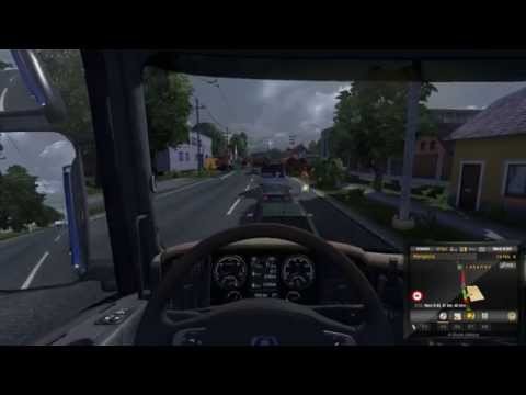 Euro Truck Simulator 2 Hungary Map custom gameplay video