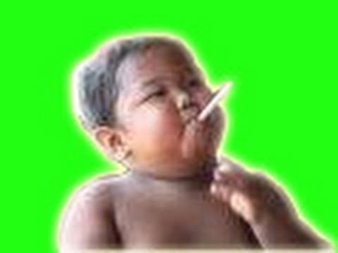 FAT Baby Smokes 40 Cigarettes a Day!!