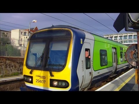Irish Rail DMU 29407 at Blackrock Station in Dublin