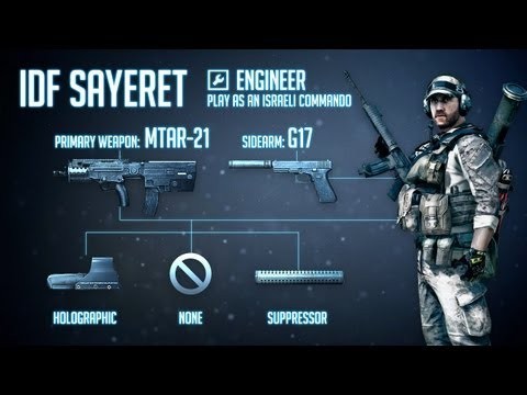 \IDF Sayeret\ : BF3 Engineer Loadout & MTAR-21 Gameplay