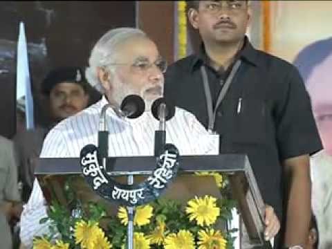 Shri Narendra Modi speaks at the BJP's 'Vikas Yatra' in Ambikapur