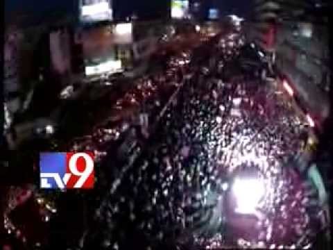 KCR's victory rally aerial view - Tv9 Exclusive
